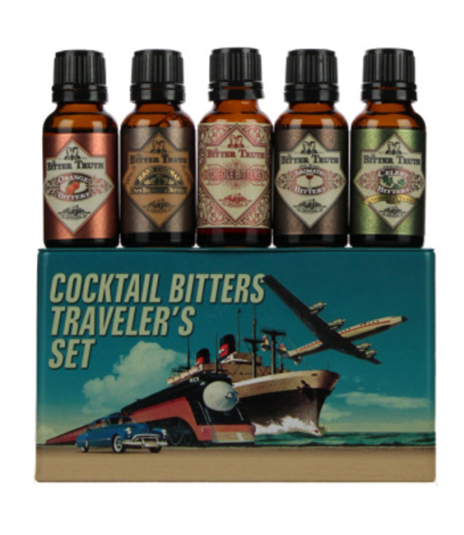 The Bitter Truth Cocktail Bitters Travelers Set Gift Tin 5x20ML 38,2% Alcohol