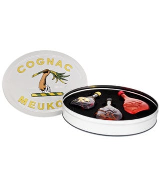 Meukow Meukow cognac Tin Giftset Miniaturen 3x0,05L 40%