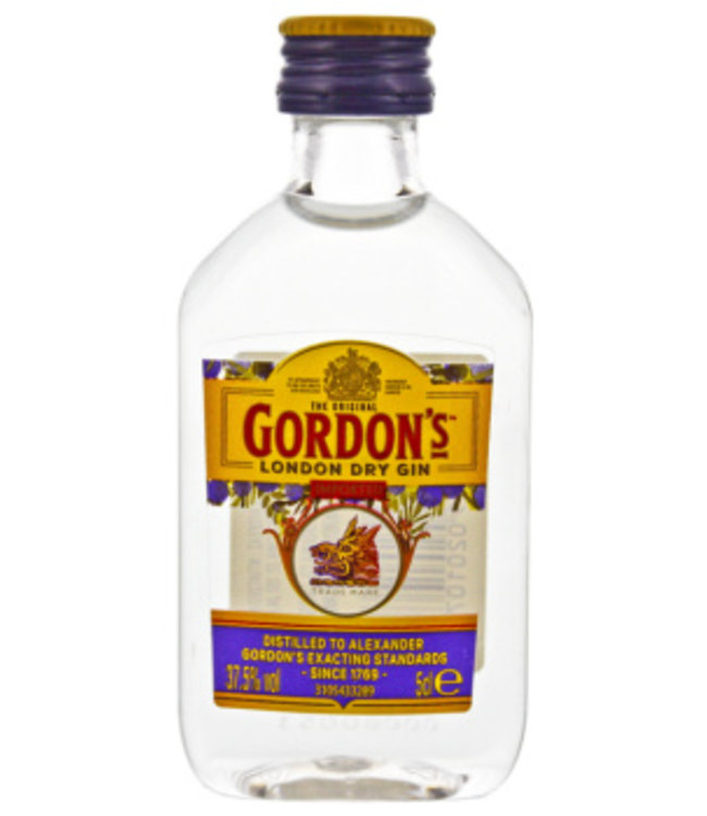 Gordon's Gordons Dry Gin miniatuur 0,05L 37,5% - Luxurious Drinks