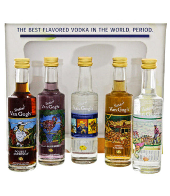 Van Gogh Master Piece Vodka Set Miniatuur 5x0,05L