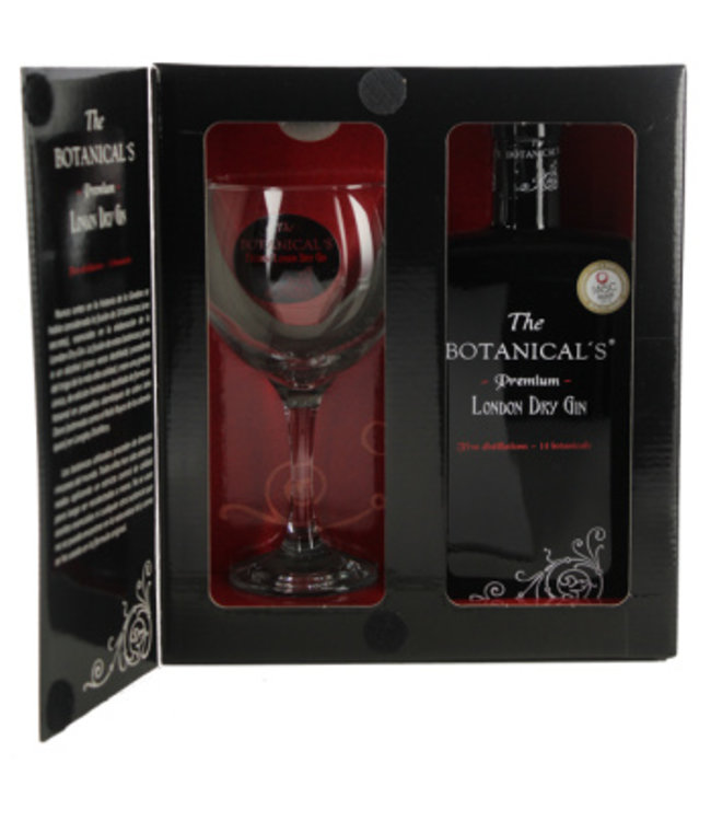 The Botanical's London Dry Gin 700ml + Glas Gift box