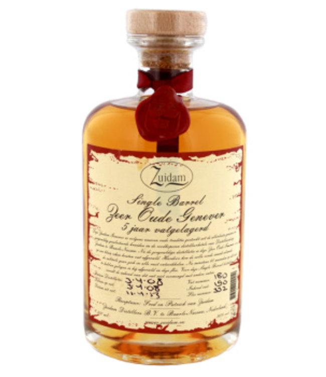 Zuidam Zeer Oude Genever 5YO Single Barrel 0,5L 38,0% Alcohol