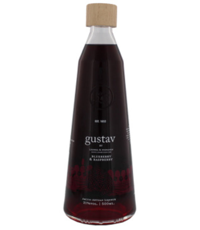 Gustav BlueberryRaspberry Liqueur 500ML Luxurious Drinks B.V.