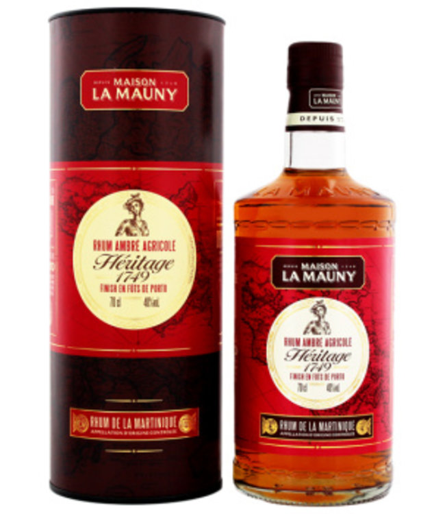 La Mauny Ambre Heritage 1749 0,7L Gift Box