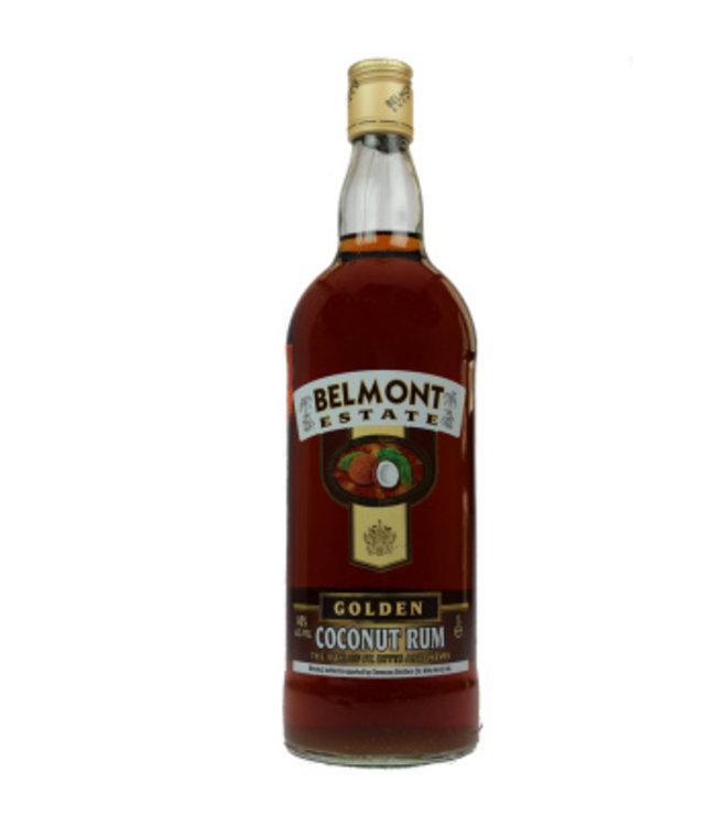 1000 ml Rum Belmont Estate Gold Coconut Rum Liter - St. Kitts