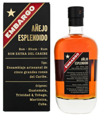 EMBARGO - AÑEJO EXTRA - Rhum - Origine : Trinidad & Tobago / Guatemala /  Martinique - 40 % alcool - bouteille 70 cl - Achat / Vente EMBARGO - ANEJO  EXTRA - Cdiscount
