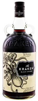 The Kraken Black Spiced Rum sea creatures 1L 40% - Luxurious Drinks