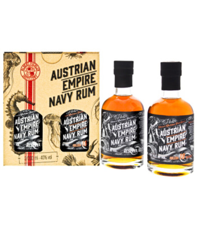 Austrian Empire Navy Rum Reserve 1863 + Solera 18YO 2x0,2L Gift Box