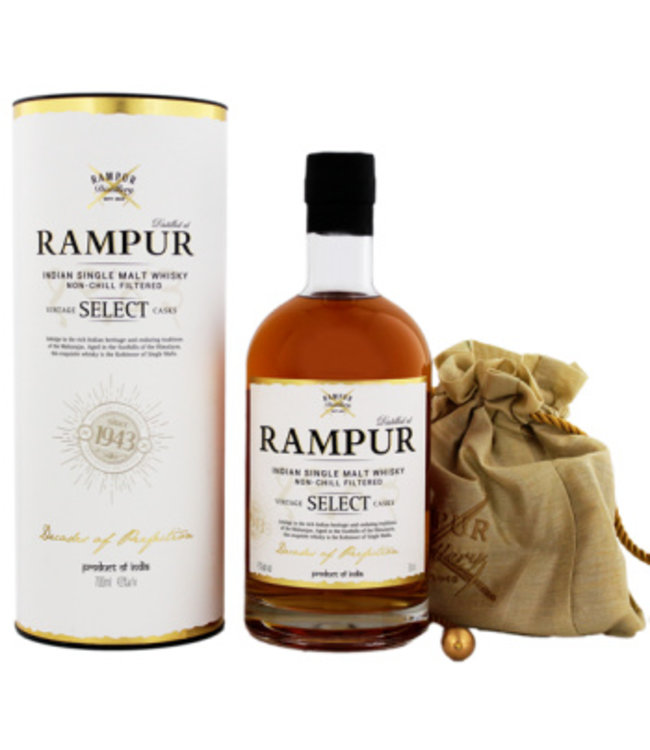 Rampur Vintage Select Casks Single Malt Whisky 0,7L -GB-