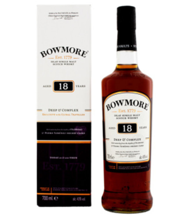 Bowmore Bowmore 18YO Deep & Complex Malt Whisky 0,7L Gift Box