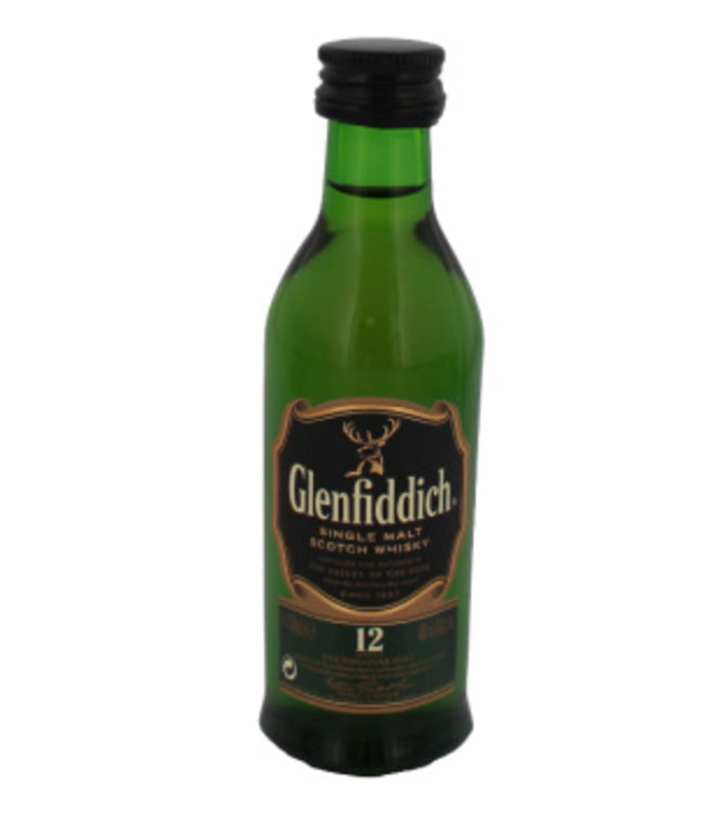 Glenfiddich 12 Years Old Malt Whisky Miniatures 50ML