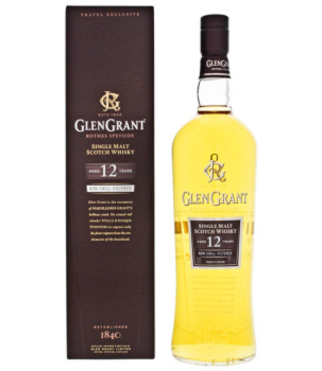Glen Grant 12yo Single Malt Whisky 1l 48 Luxurious Drinks