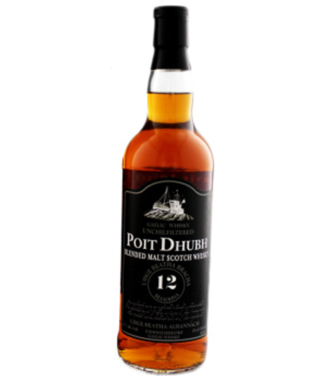 Poit Dhubh 12 Years Old Malt Whisky 700ml Gift box