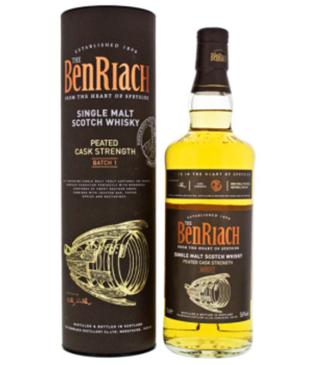 BenRiach Peated Cask Strength Batch 1 0,7L 56%