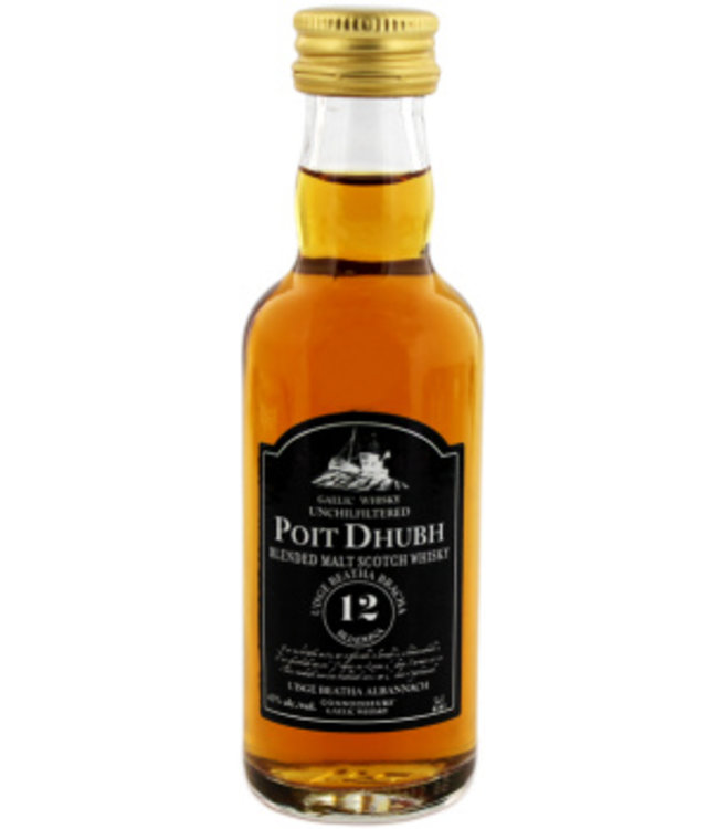 Poit Dhubh 12 Years Old Malt Whisky Miniatures 50ML 43,0% Alcohol