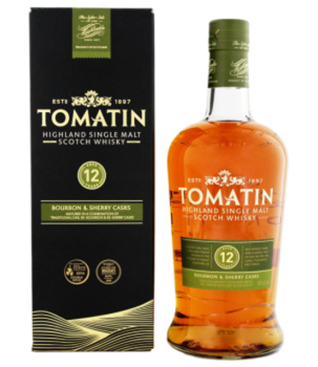 Tomatin 12 YO Whisky Bourbon Sherry cask 1L 43%