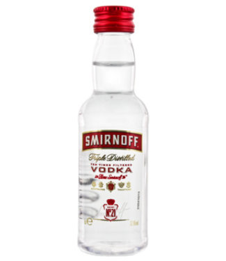 Smirnoff Smirnoff 0,05L Drinks Wodka distilled Red Triple Label Luxurious - 37,5
