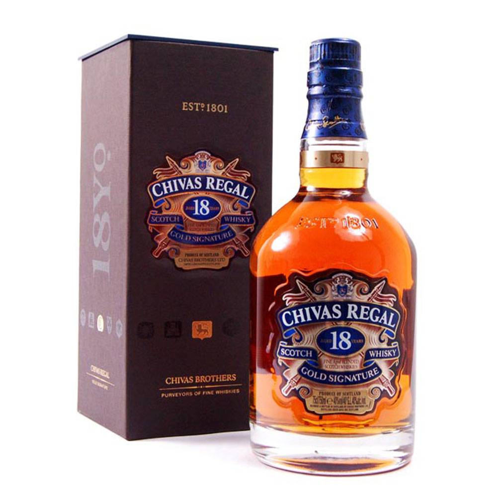 Chivas Regal 12 to Chivas Regal 18, 7 premium scotch whiskies to