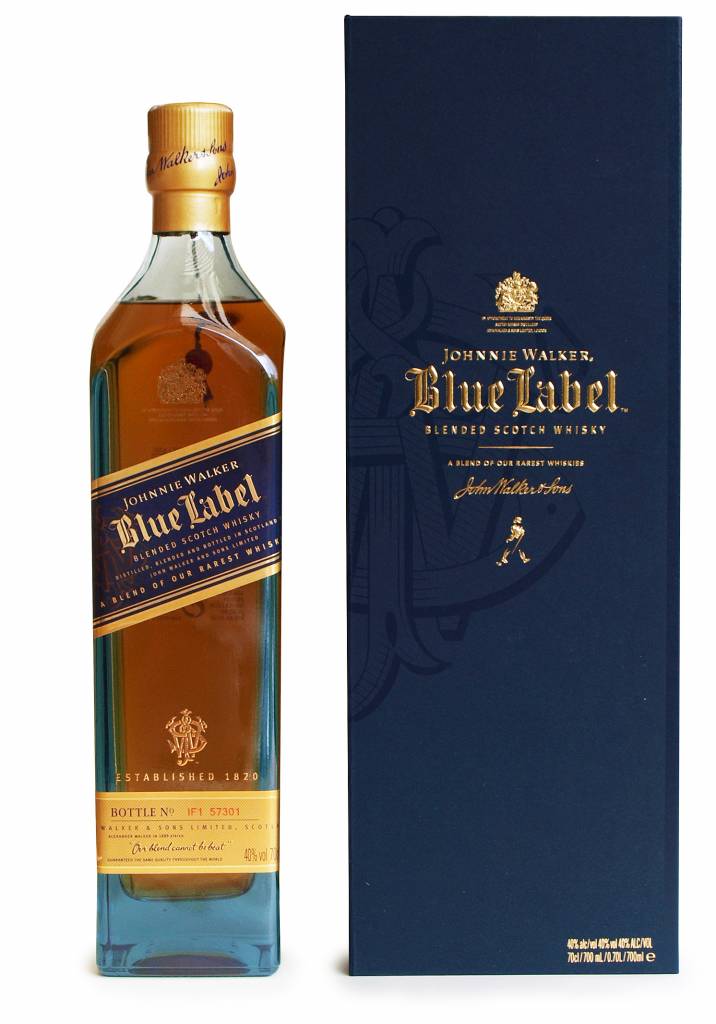 Buy Whisky Johnnie Walker Blue Label - coffret 2 verres (70cl