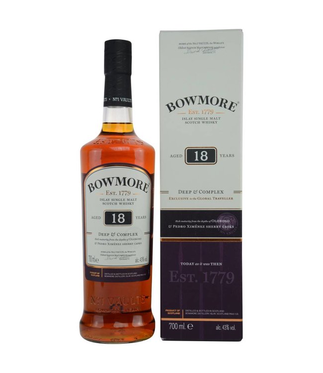Bowmore 18 Years Oloroso & Px Gift Box 70 cl