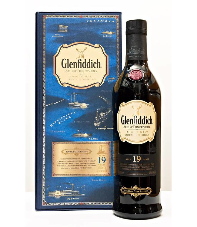 Glenfiddich 19 Years Age Of Discovery Bourbon Gift Box 70 cl