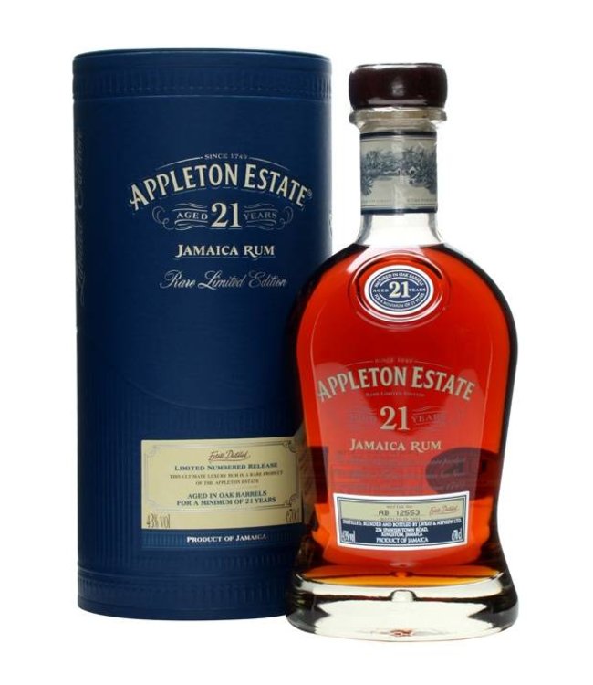 Appleton Estate 21 Years Jamaica Gift Box   Volume: 70 cl