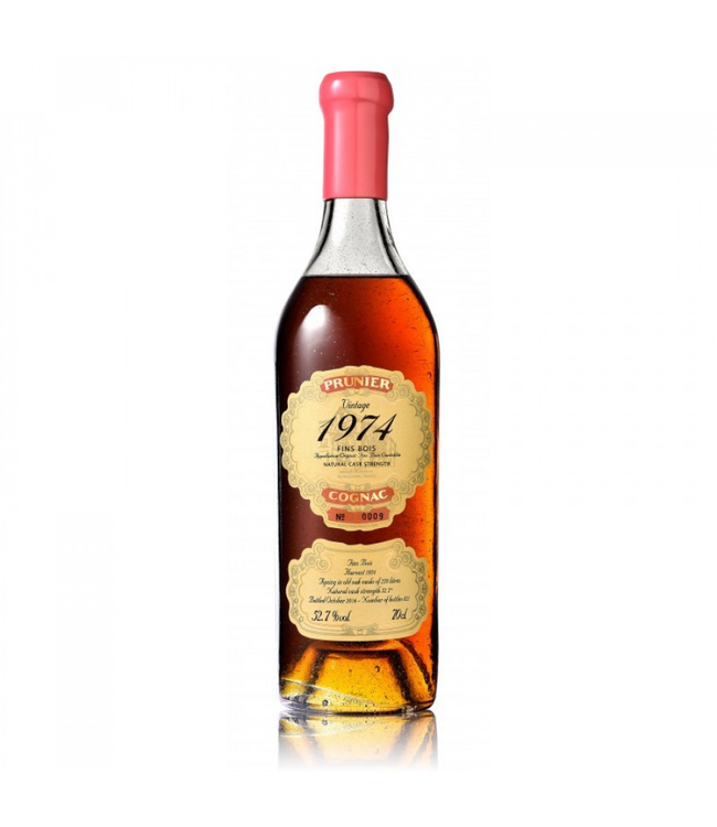 1974 Prunier Cognac Fins Bois 52.7%