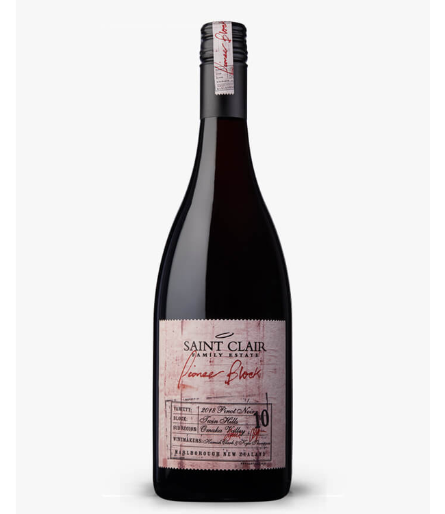 Saint Clair 2018 Saint Clair Pinot Noir Block 10 Marlborough