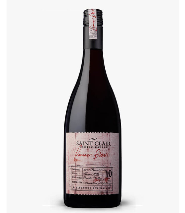 2018 Saint Clair Pinot Noir Block 10