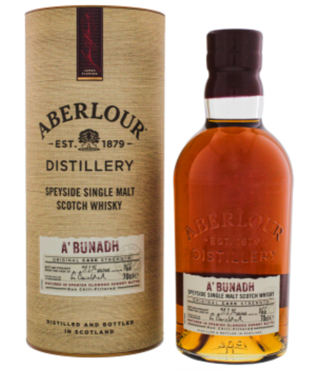 Aberlour A Bunadh Speyside Single Malt Scotch Whisky Non Chill Filtered 0,7L -GB-