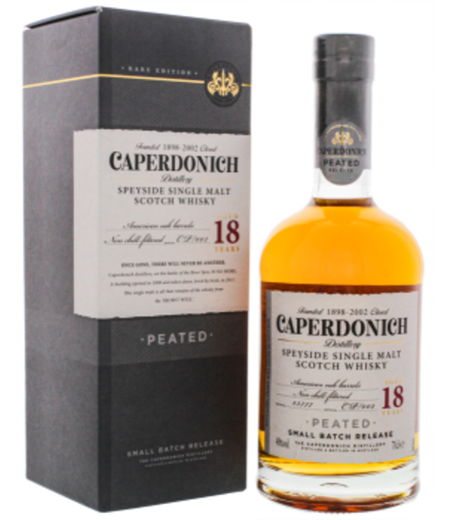 Caperdonich 18YO Peated Non Chill Filtered Speyside Single Malt Whisky 0,7L -GB-