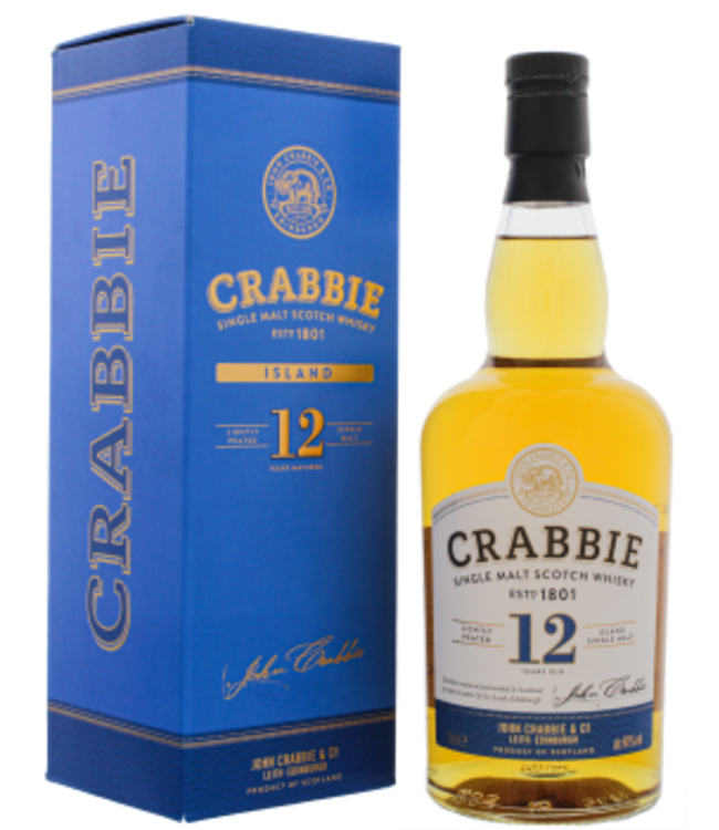 Crabbie 12YO Lightly Peated Island Single Malt Scotch Whisky 0,7L -GB-