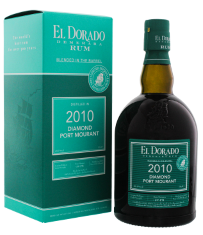 El Dorado Rum Blended in the Barrel 2010/2019 Diamond Port Mourant Limited Ed. 0,7L -GB-