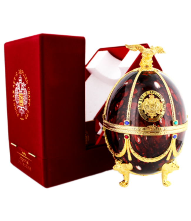 Imperial Collection Vodka Faberge Ei 0,7L Bordeaux Rot -GB-