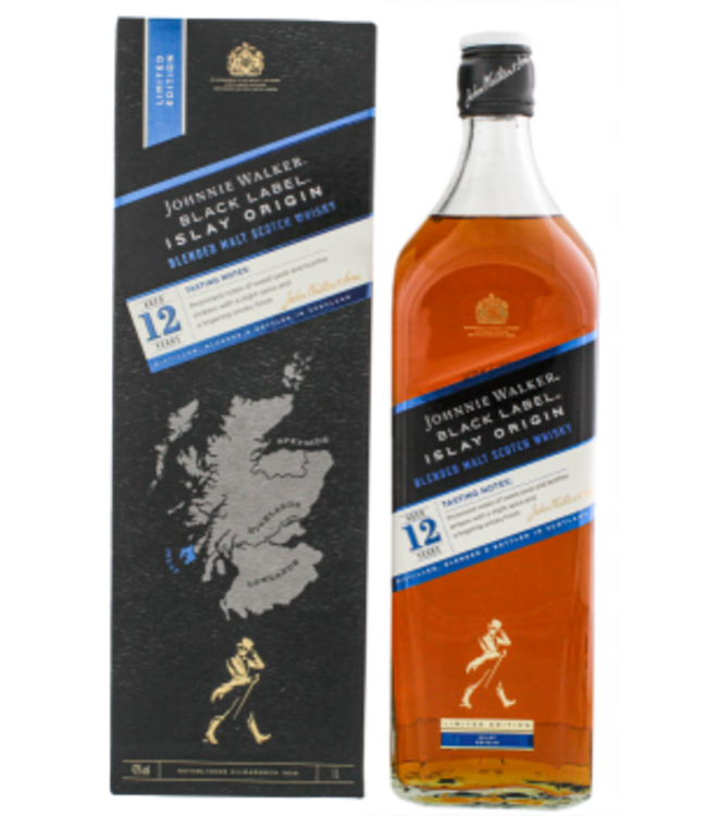 Johnnie Walker Black Label 12YO Islay Origin Limited Edition Blended Malt Scotch Whisky 1,0L -GB-