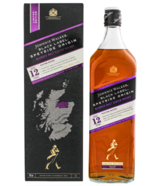 Johnnie Walker Johnnie Walker Black Label 12YO Speyside Origin Limited Edition Blended Malt Scotch Whisky 1,0L -GB-