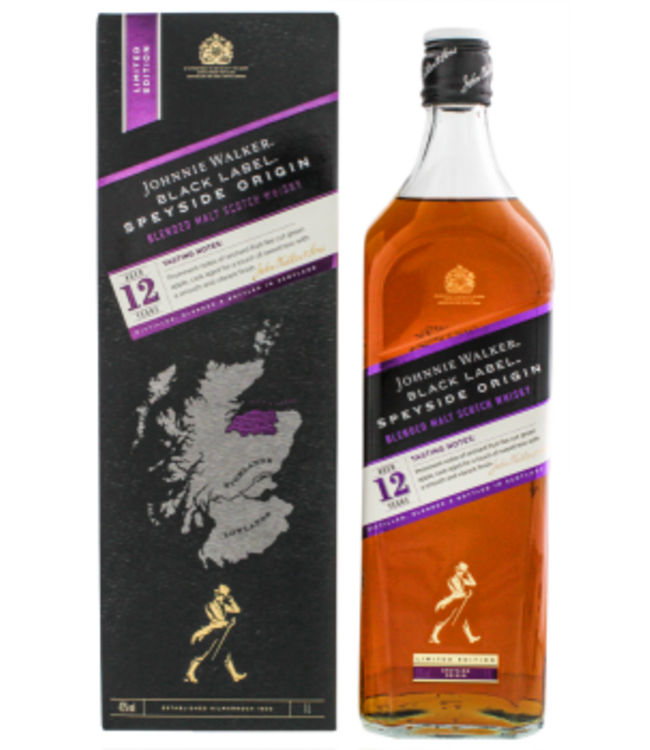 Johnnie Walker Black Label 12YO Speyside Origin Limited Edition Blended Malt Scotch Whisky 1,0L -GB-