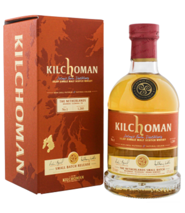 Kilchoman Kilchoman The Netherlands Small Batch No. 1 Islay Single Malt Scotch Whisky 0,7L -GB-