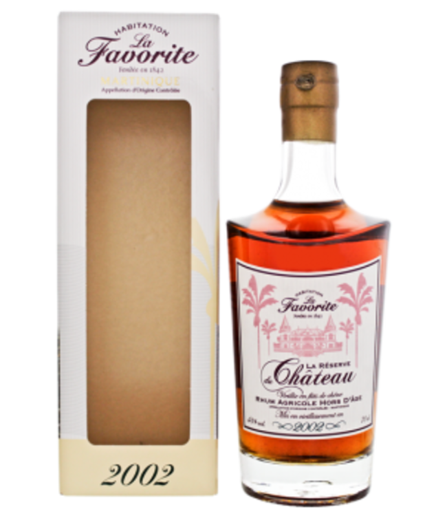 La Favorite Rhum Agricole Hors dAge La Reserve du Chateau 2002 0,7L -GB-