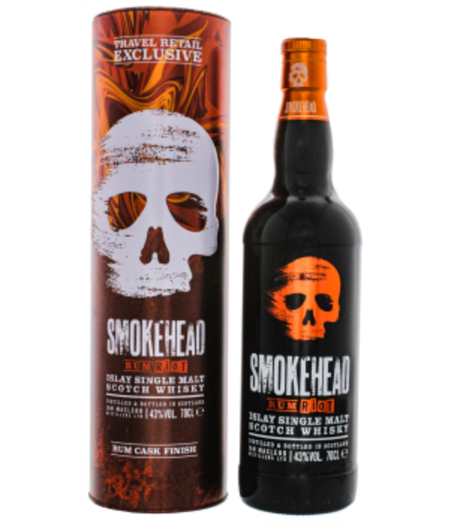 Smokehead Riot Rum Cask Finish Islay Single Malt Scotch Whisky 0,7L -GB-