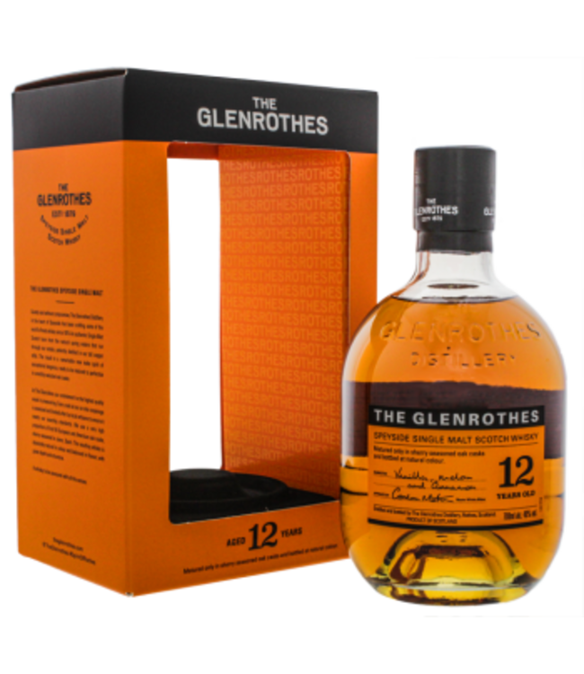 The Glenrothes 12YO Speyside Single Malt Scotch Whisky 0,7L -GB-