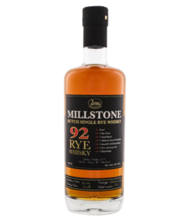 Zuidam Millstone 92 Single Rye Whisky 2014/2018 0,7L