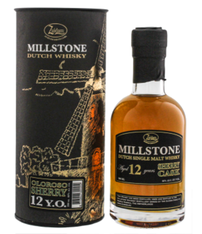 Zuidam Millstone Single Malt Whisky 12YO Sherry Cask 0,2L -GB-