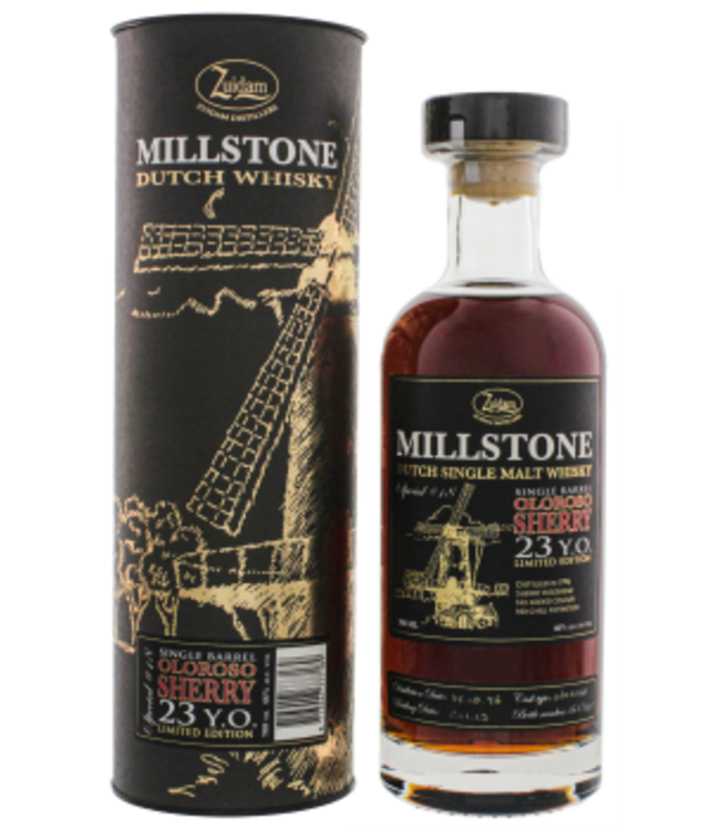 Zuidam Millstone Single Malt Whisky Oloroso Sherry 23YO 1996/2019 Special No. 18 0,7L -GB-