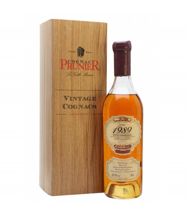 1989 Prunier Cognac Petite Champagne 58,9%