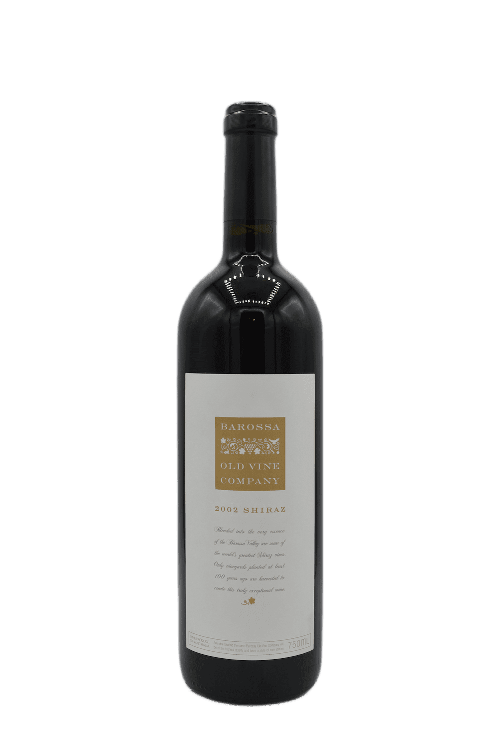 Barossa Old Vine Company Shiraz 2002 0,75 L Luxurious Drinks