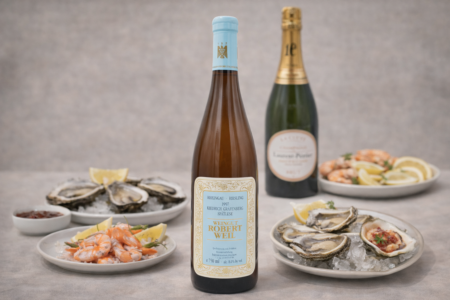 Oesters en witte wijn pairing