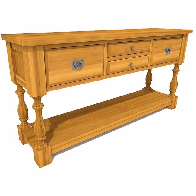 Console table GEORGE 4 drawers