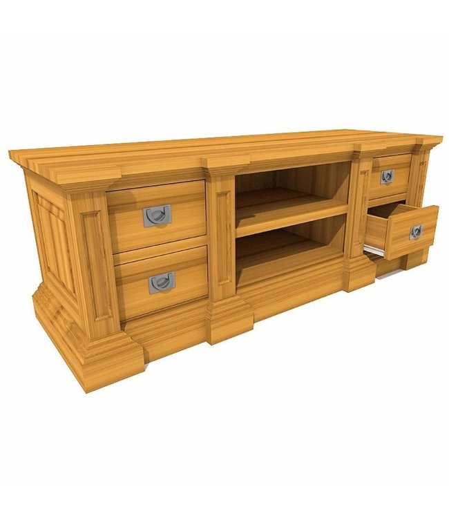 TV cabinet George 4 drawers, 2 open compartments