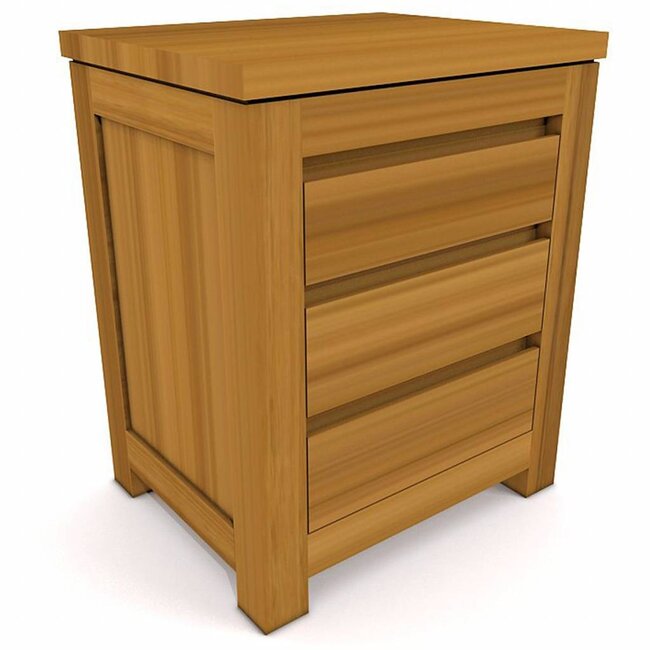 Decomeubel CELEBES bedside table 3 drawers